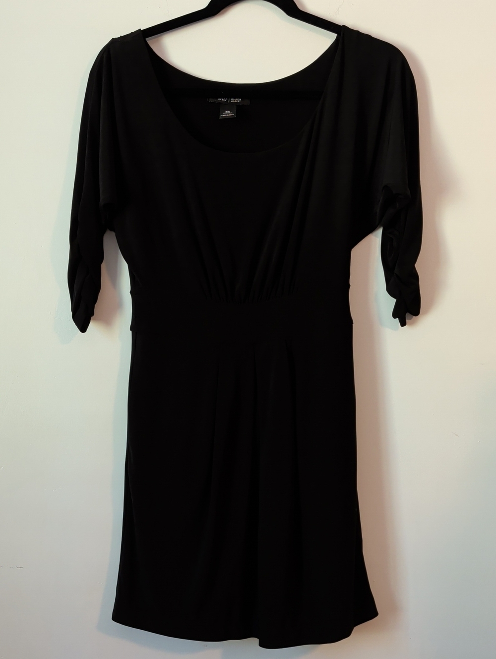 White House Black Market Black Scoop-Neck Mini Dress